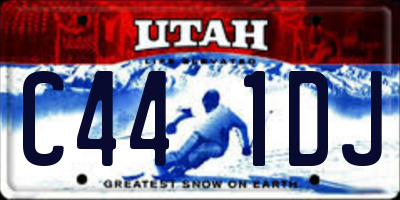 UT license plate C441DJ