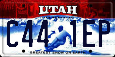 UT license plate C441EP