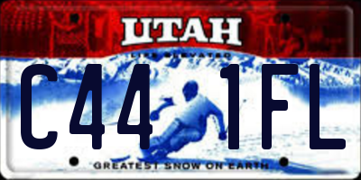 UT license plate C441FL