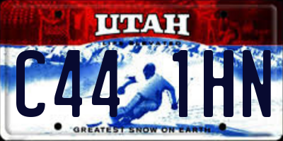 UT license plate C441HN