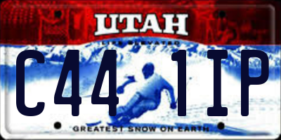 UT license plate C441IP