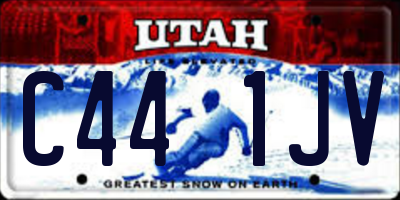 UT license plate C441JV