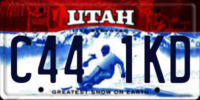 UT license plate C441KD