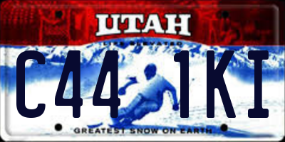 UT license plate C441KI