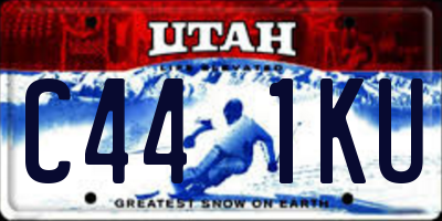 UT license plate C441KU