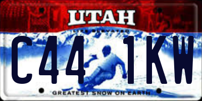 UT license plate C441KW