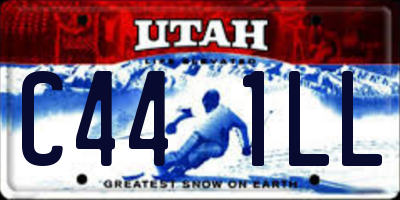 UT license plate C441LL