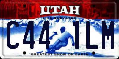UT license plate C441LM