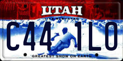 UT license plate C441LO
