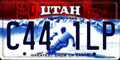 UT license plate C441LP