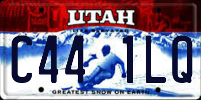 UT license plate C441LQ