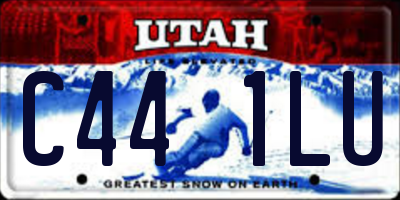 UT license plate C441LU