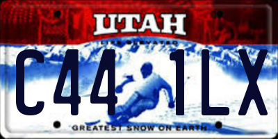 UT license plate C441LX