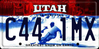 UT license plate C441MX