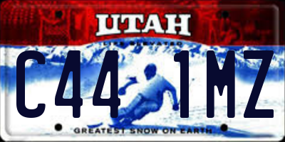 UT license plate C441MZ