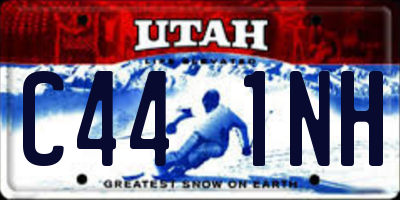 UT license plate C441NH