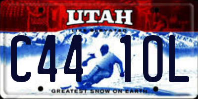 UT license plate C441OL