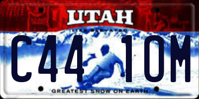 UT license plate C441OM