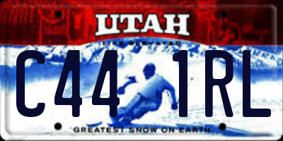 UT license plate C441RL