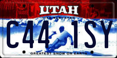 UT license plate C441SY
