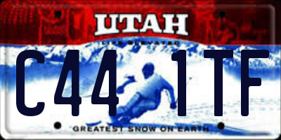 UT license plate C441TF