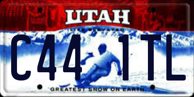 UT license plate C441TL