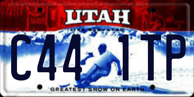 UT license plate C441TP
