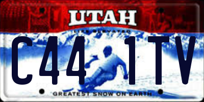 UT license plate C441TV