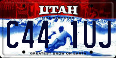 UT license plate C441UJ