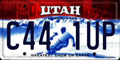 UT license plate C441UP