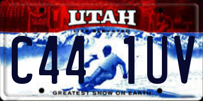 UT license plate C441UV