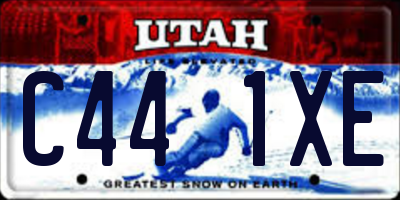 UT license plate C441XE