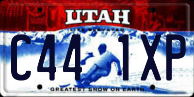 UT license plate C441XP