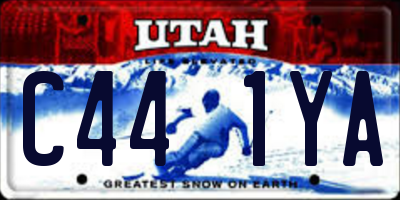 UT license plate C441YA