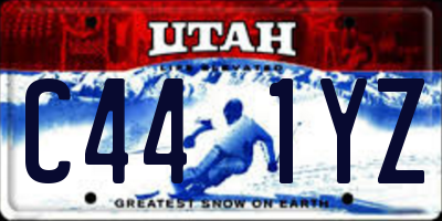 UT license plate C441YZ