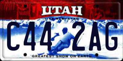 UT license plate C442AG