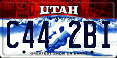 UT license plate C442BI