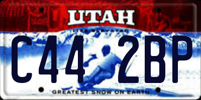 UT license plate C442BP