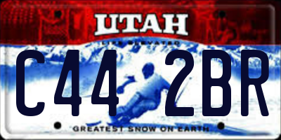 UT license plate C442BR