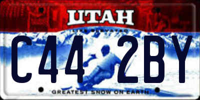 UT license plate C442BY