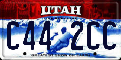 UT license plate C442CC
