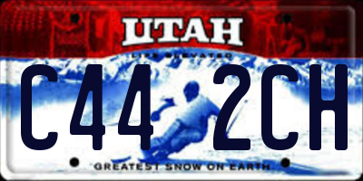 UT license plate C442CH