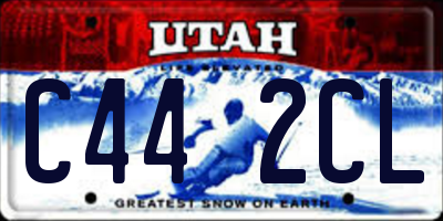 UT license plate C442CL