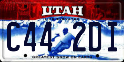 UT license plate C442DI