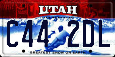 UT license plate C442DL