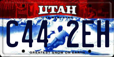 UT license plate C442EH