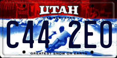 UT license plate C442EO