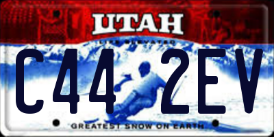 UT license plate C442EV