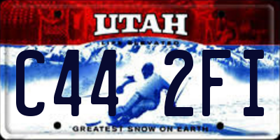 UT license plate C442FI
