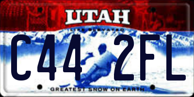 UT license plate C442FL